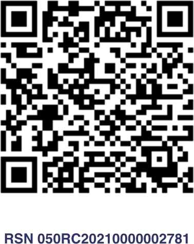 BIR registration QR code, RSN 050RC20210000002781