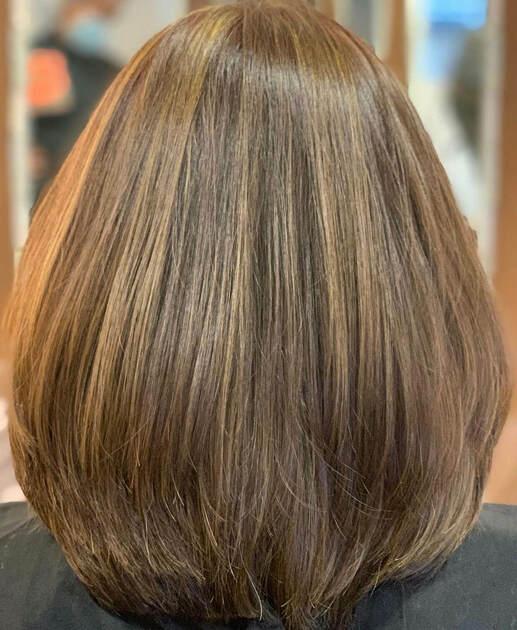 Haircut + Davines Hair Color + Foil Highlights + Mask Hair Treatment- Medium (up to 100ml)