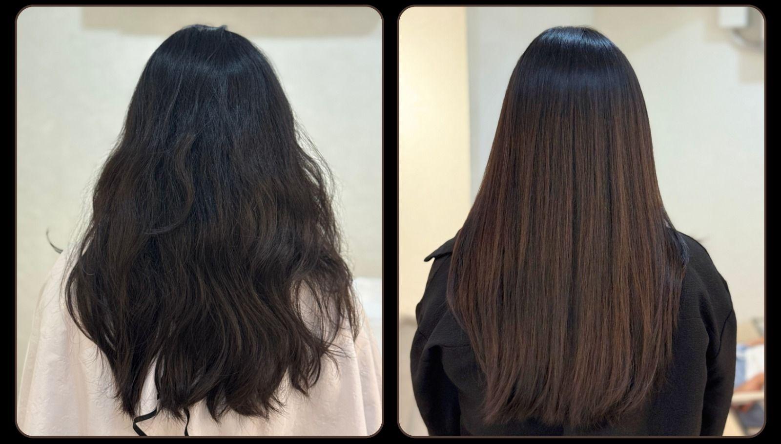 Cysteine Hair Straightening, Frizz-Free - Long