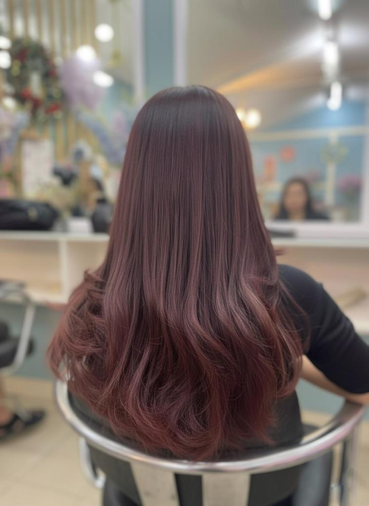 Full Hair Color + Brazilian Blowout + Cut - Bra-Length